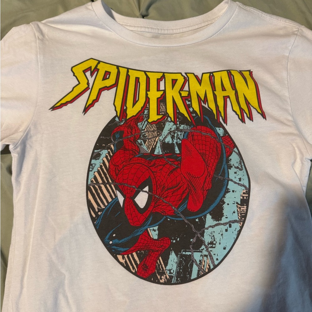 Marvel White Tee with Bold Graphic